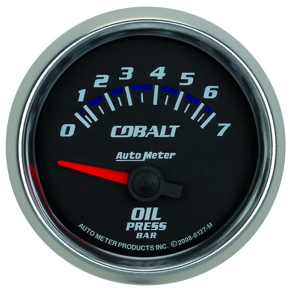 2-1/16" OIL PRESSURE, 0-7 BAR, COBALT